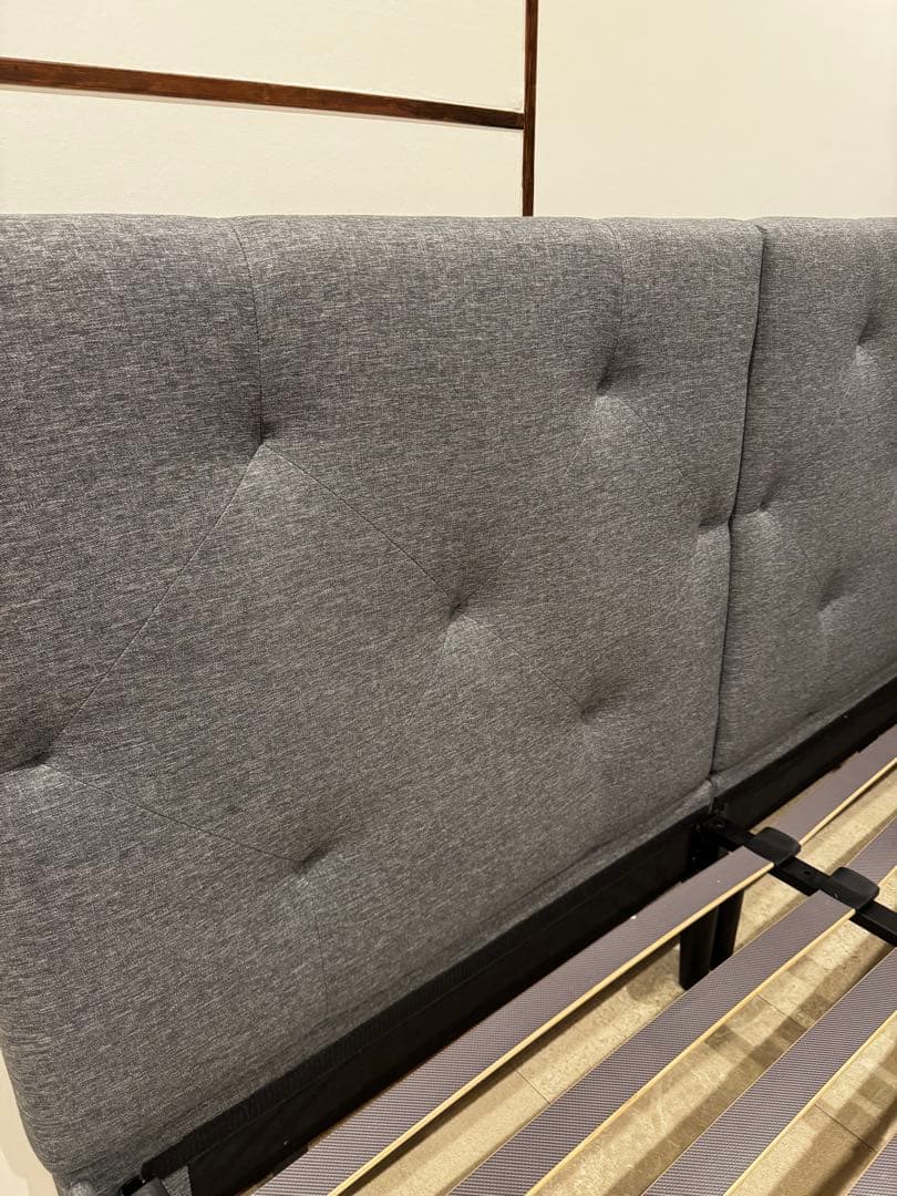 エマスリープ　キングベッドフレーム　マットレスなし