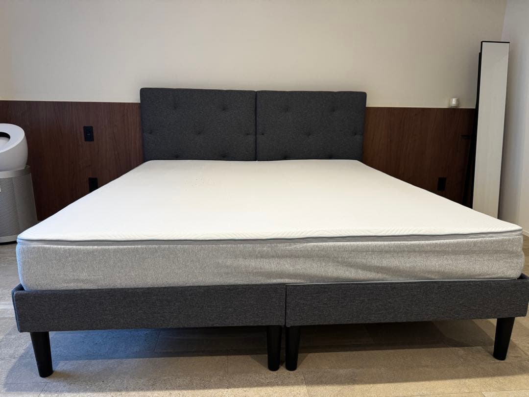 エマスリープ　キングベッドフレーム　マットレスなし