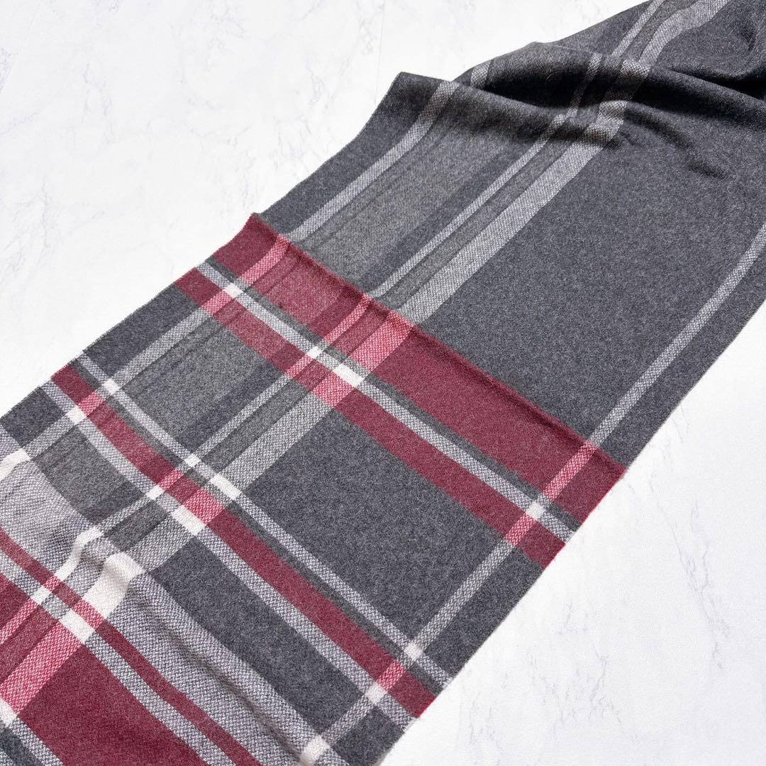 新品タグ付き✨ EPOCA UOMO カシミヤ100% リバーシブル　マフラー