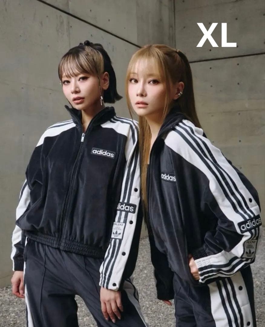 ADIDAS originals アディブレイク ベロア トラックパンツ黒 XL
