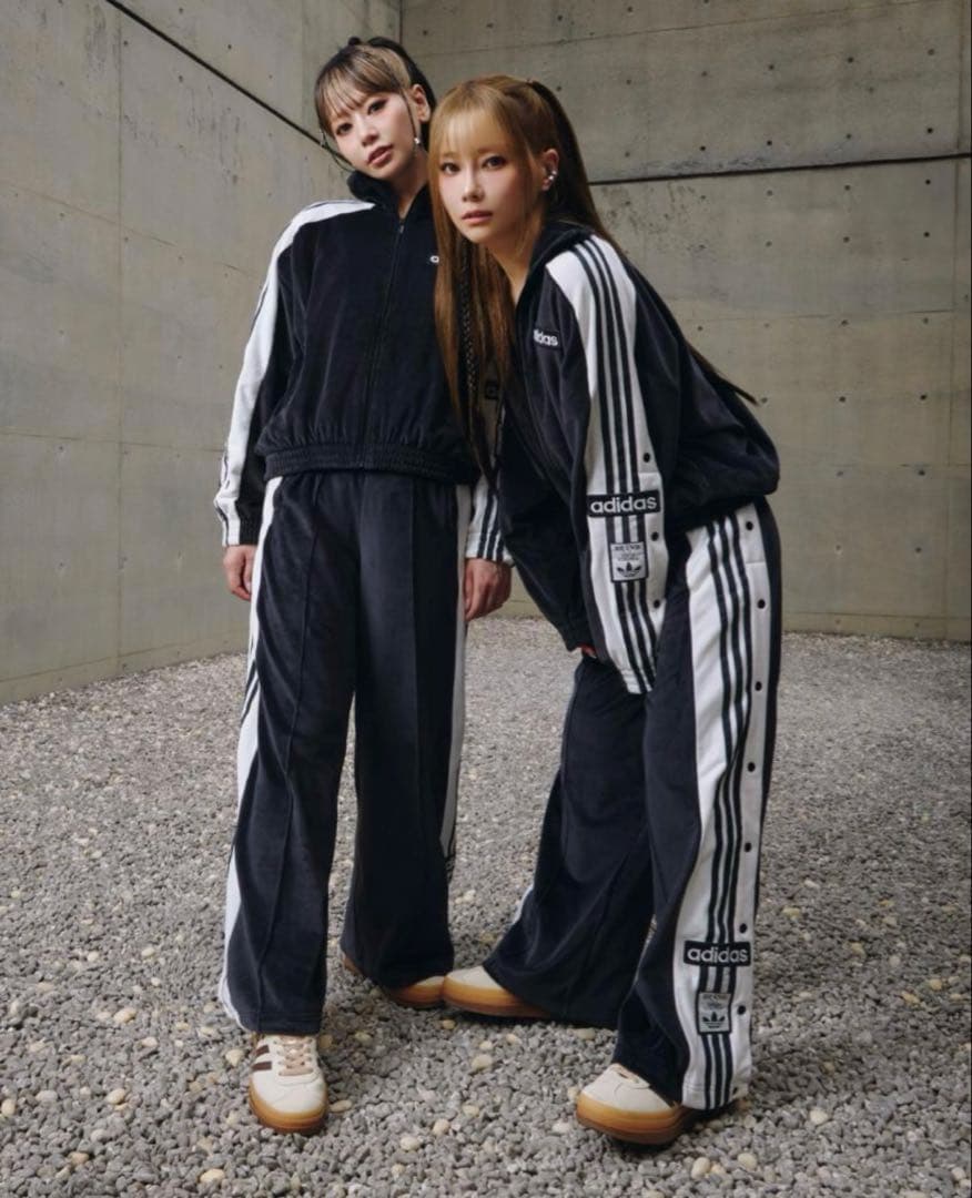 ADIDAS originals アディブレイク ベロア トラックパンツ黒 XL