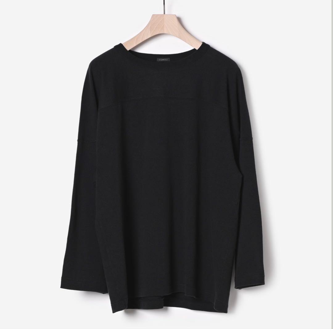 COMOLI コモリ　フットボールTシャツ　サイズ2 ネイビー　23SS
