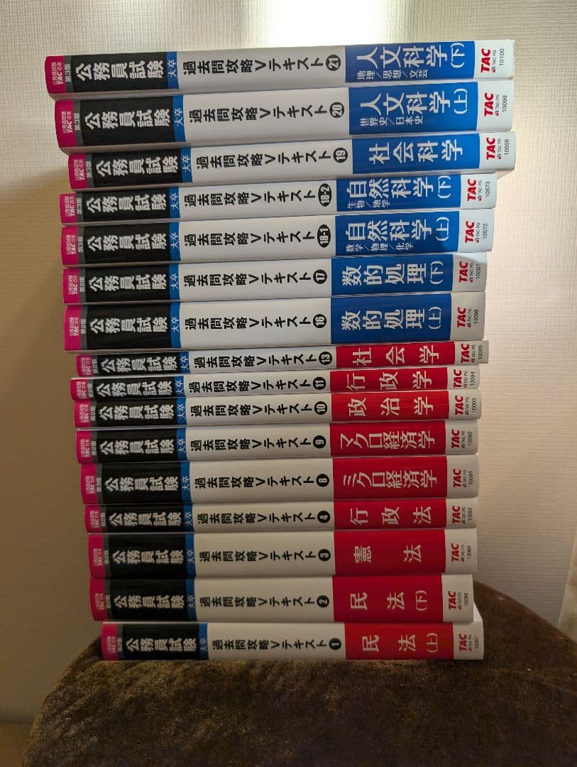 TAC公務員試験対策セット　テキスト　問題集　演習