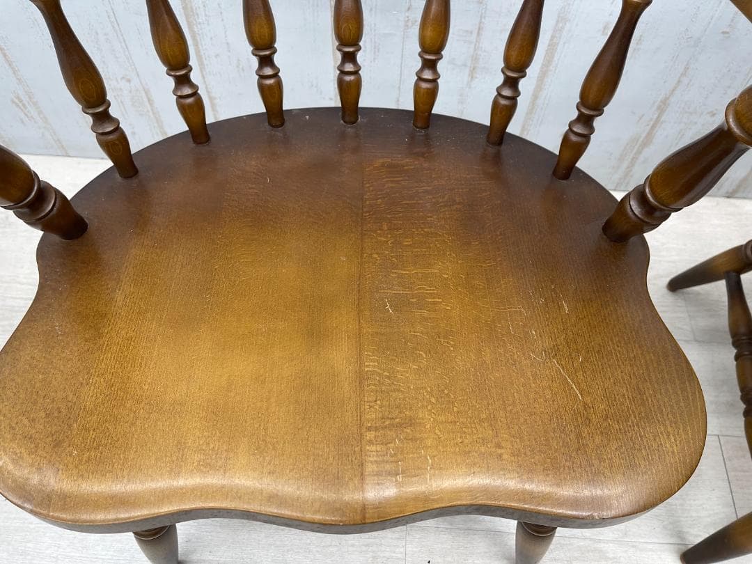 飛騨産業 キツツキ ウィンザーチェア ダイニングチェア 椅子 2脚 まとめて