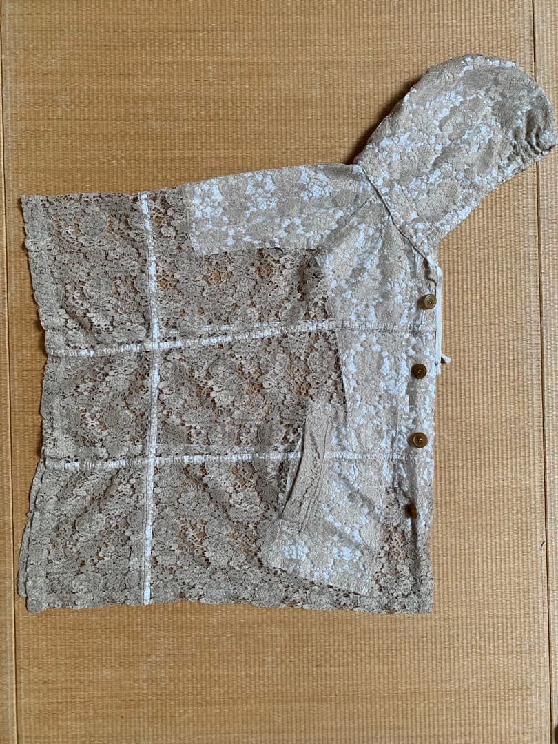 コムデギャルソンコムデギャルソン　ポンチョ　フード付き　レース