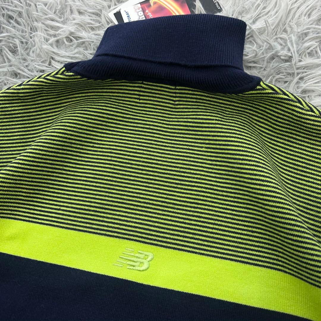 新品　ニューバランスゴルフ　ニット　セーター　春用　ネイビー　ハイネック　6