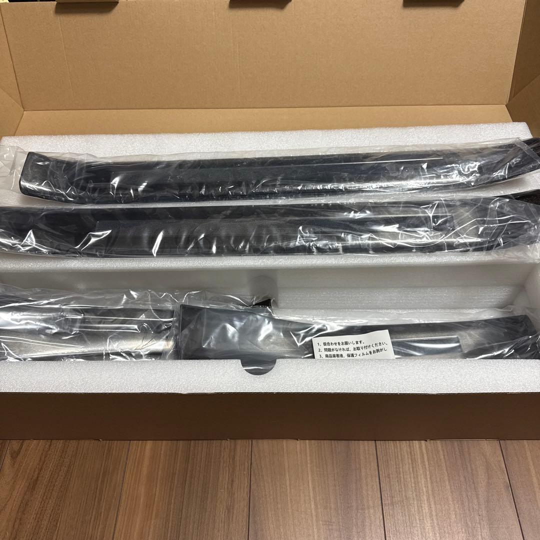 Dstyle　クラウンスポーツ専用　サイドスカッフプレート　フロント　リア