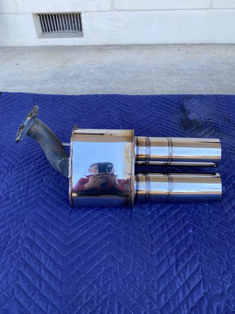 ゼストスパーク ロッソモデロ デュアルエンドパイプマフラー ＋出口延長加工