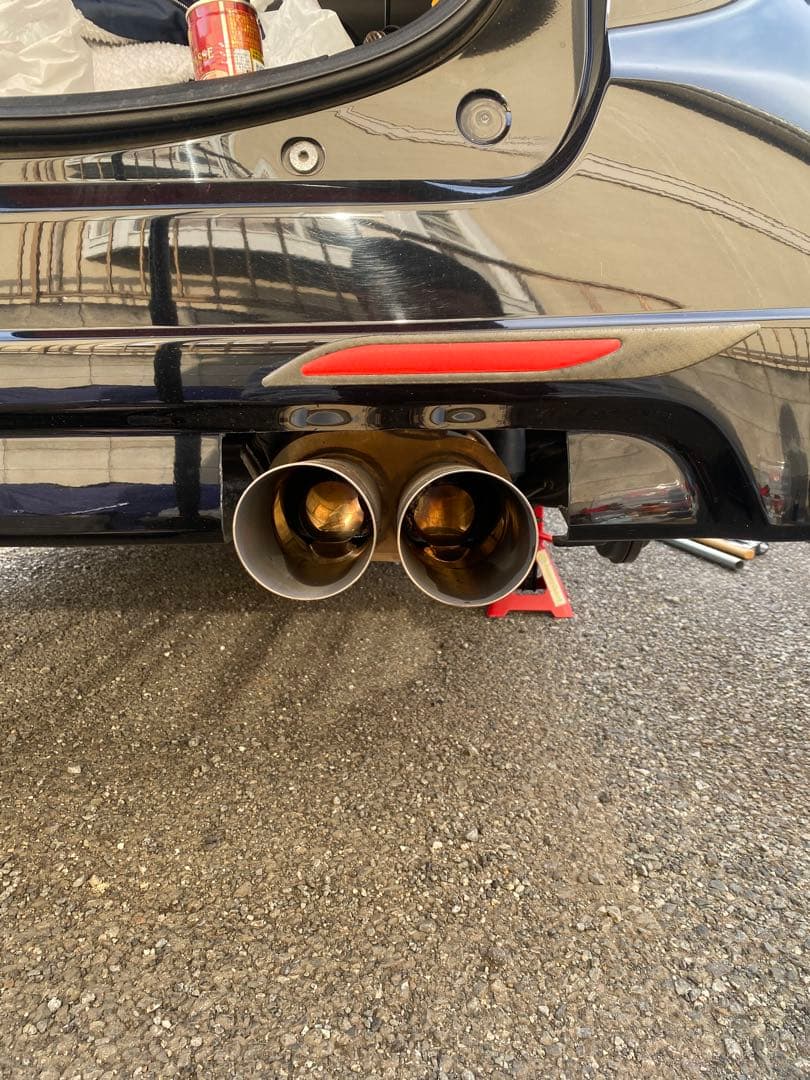 ゼストスパーク ロッソモデロ デュアルエンドパイプマフラー ＋出口延長加工