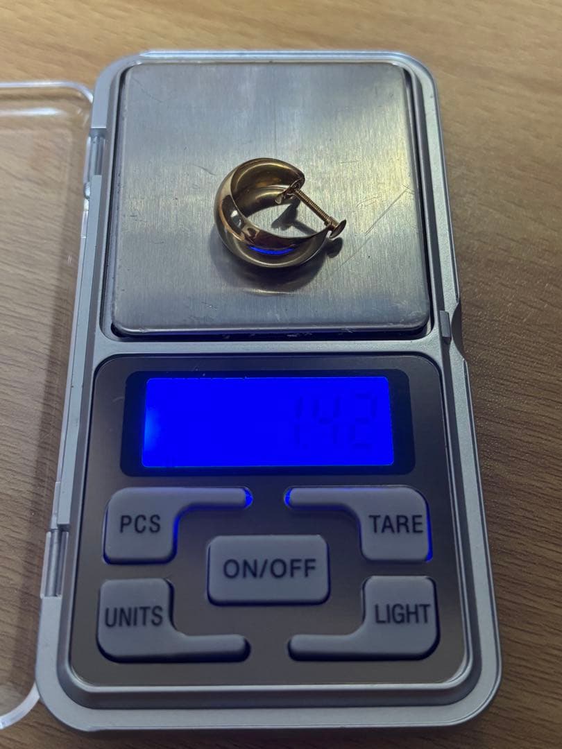 18金ピアス 片耳用1.42g