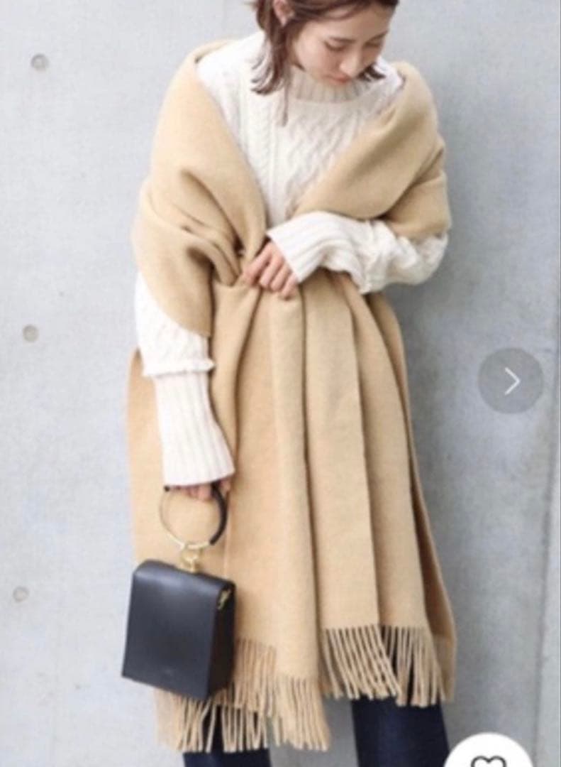 ASAUCE MELER アソースメレ スポンディッシュウールストール　ホワイト