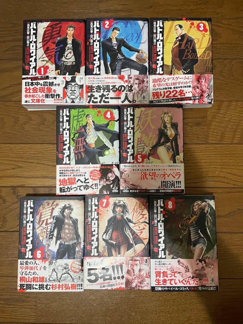 バトルロワイアル全巻 （文庫版）秋田文庫／田口雅之 (著者) 高見広春