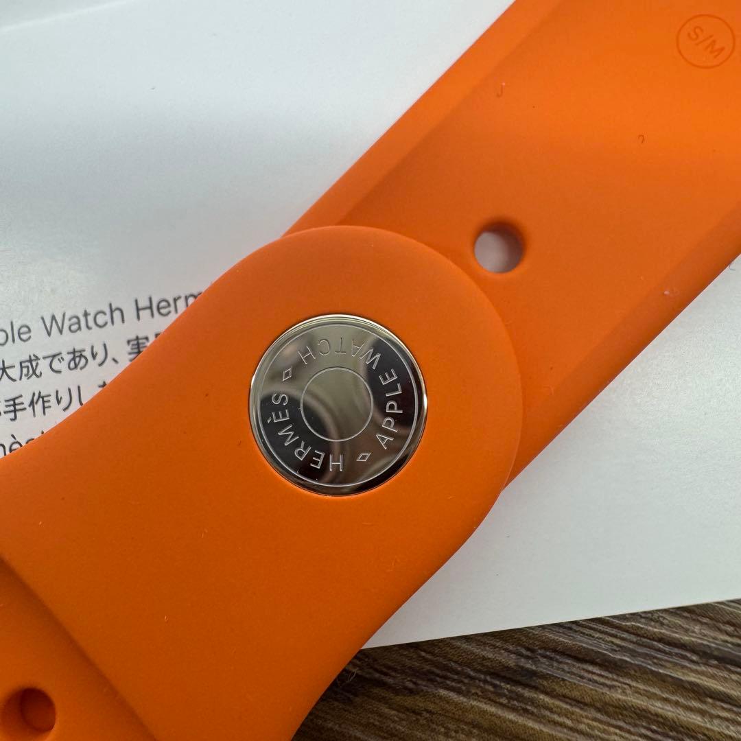 2662 Apple Watch エルメス　オレンジ　スポーツバンド　シリコン