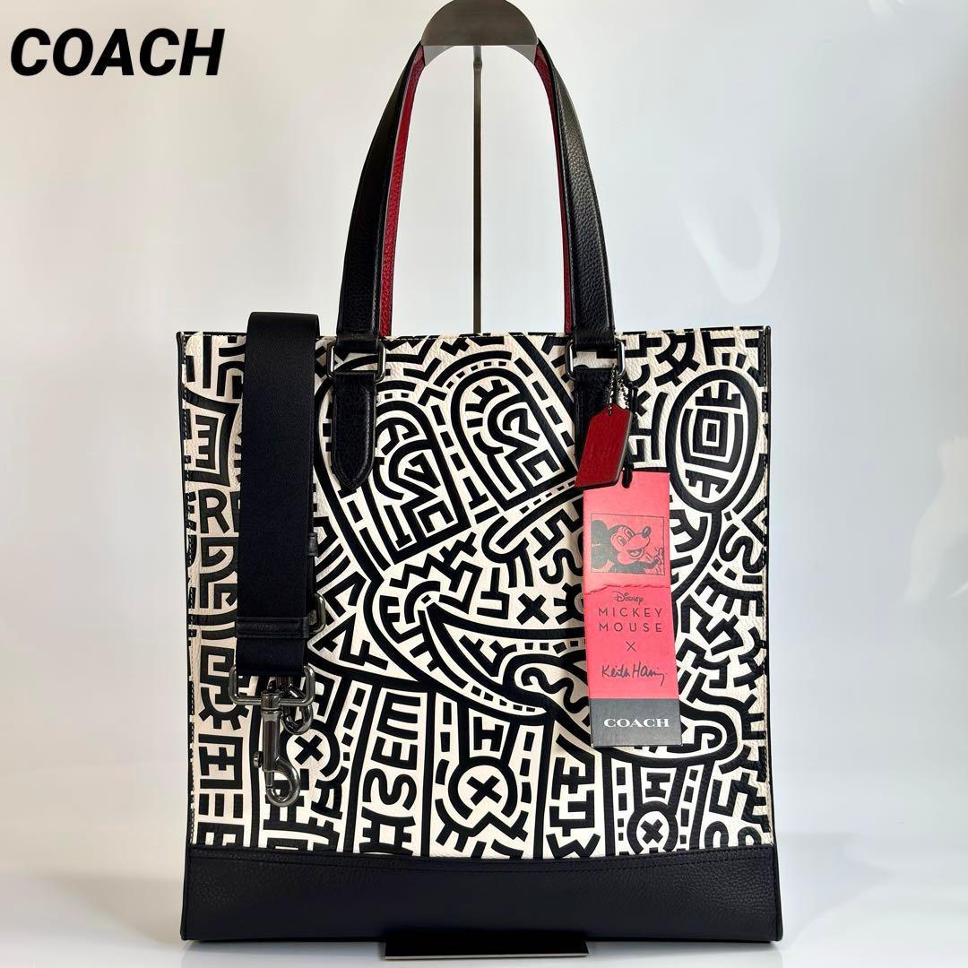 未使用品 COACH コーチ ミッキーマウス コラボ トートバッグ 2WAY