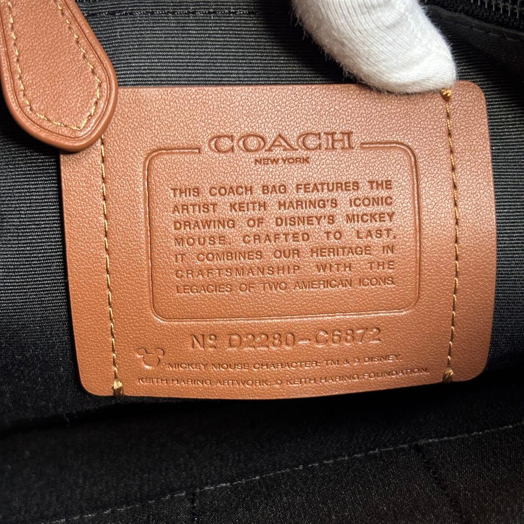未使用品 COACH コーチ ミッキーマウス コラボ トートバッグ 2WAY