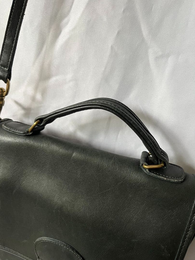 80s old COACH オールドコーチ ショルダーバッグ vintage 緑