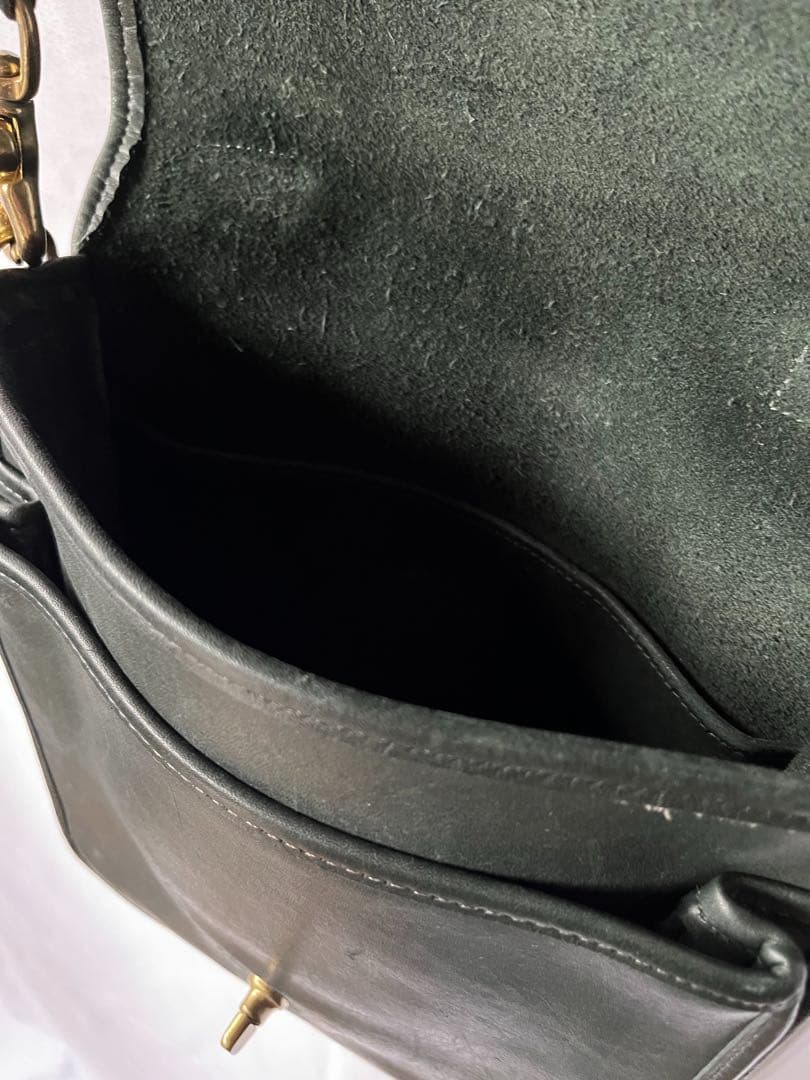 80s old COACH オールドコーチ ショルダーバッグ vintage 緑