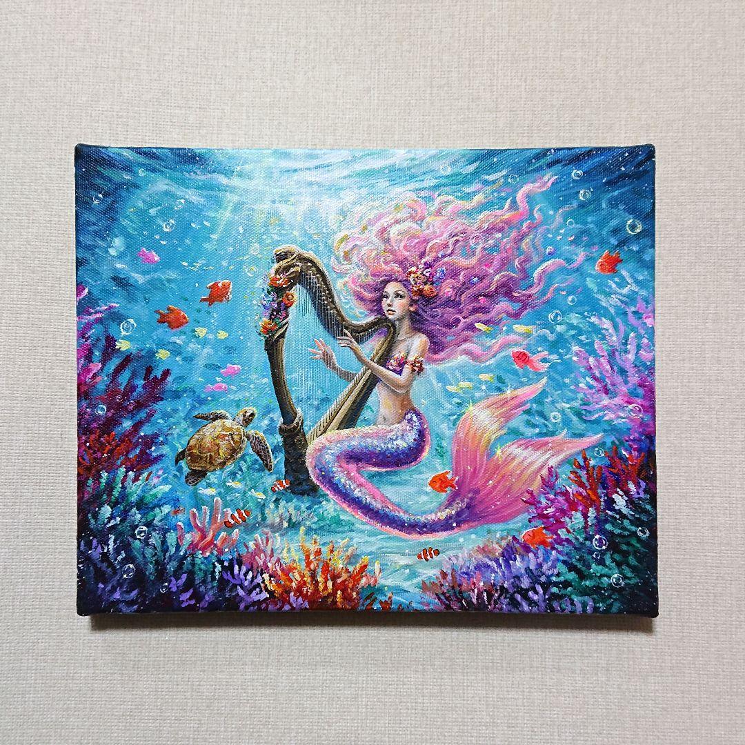 チ*ケ様 【美しい音色】アクリル画 F3 風景画 絵画