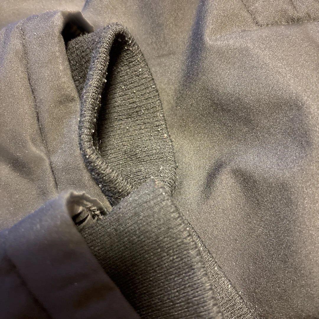 Luz y Sombra 黒 フード付きベンチコート S ルースイソンブラ