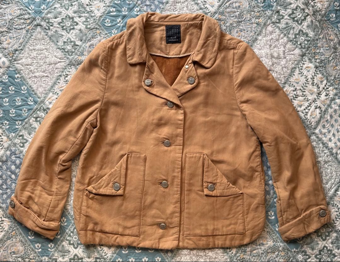 mina perhonen ベージュ ダブルブレストジャケット size38