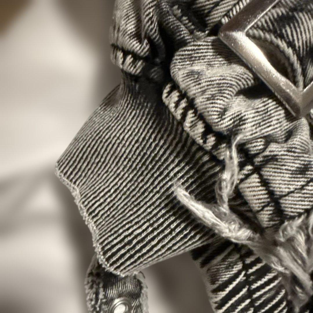 REFLEM レフレム デニムフリンジN2Bジャケット/グレー