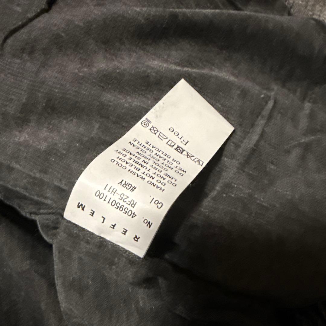 REFLEM レフレム デニムフリンジN2Bジャケット/グレー