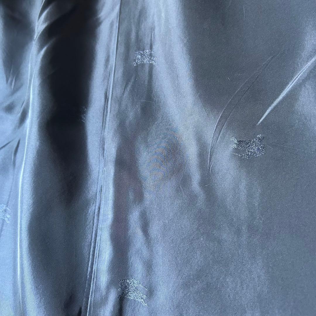 極美品＊バーバリーズ 白タグ 紺 ピーコート M相当 ウールブレンド 金ボタン