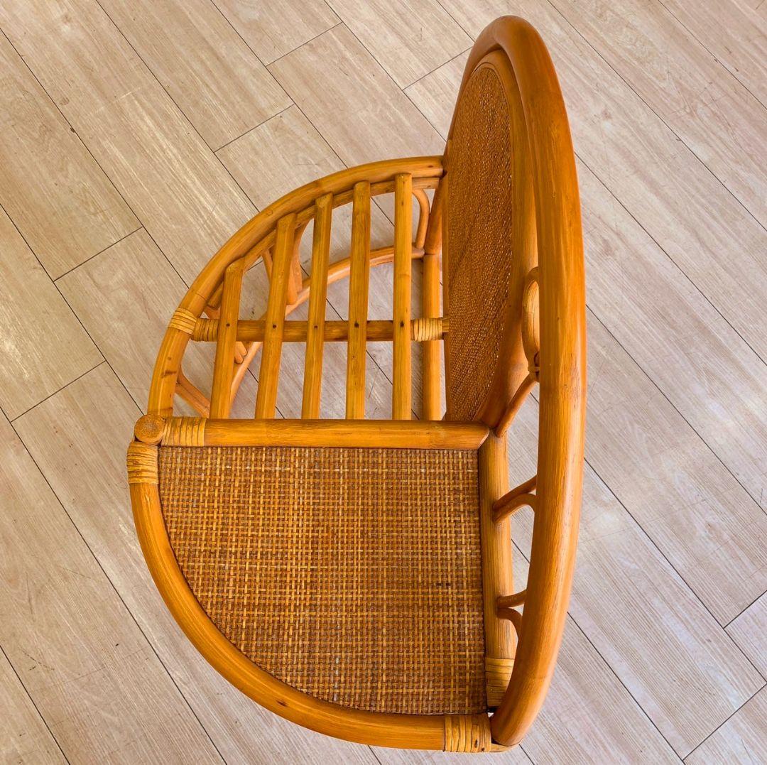 【レア美品】ヴィンテージ　ラタンチェアー　コイズミ　腰掛け　koizumi