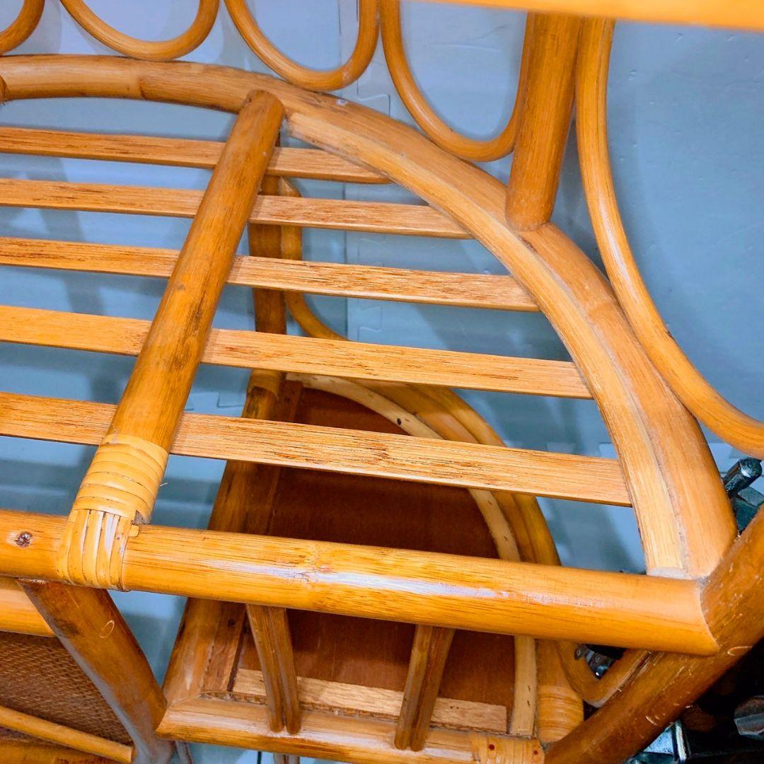 【レア美品】ヴィンテージ　ラタンチェアー　コイズミ　腰掛け　koizumi
