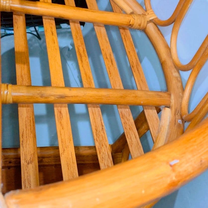 【レア美品】ヴィンテージ　ラタンチェアー　コイズミ　腰掛け　koizumi