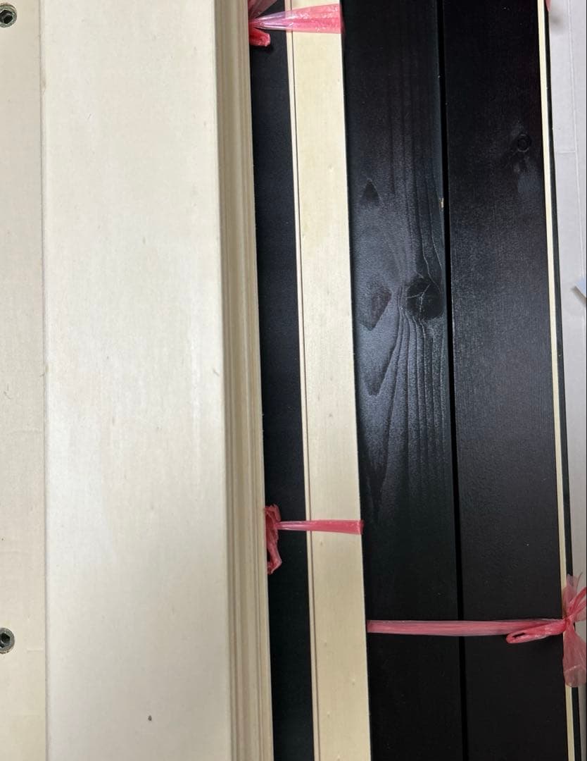 天然木3段階　脚高さ調整　セミダブル　ヘッドレス　すのこベッド