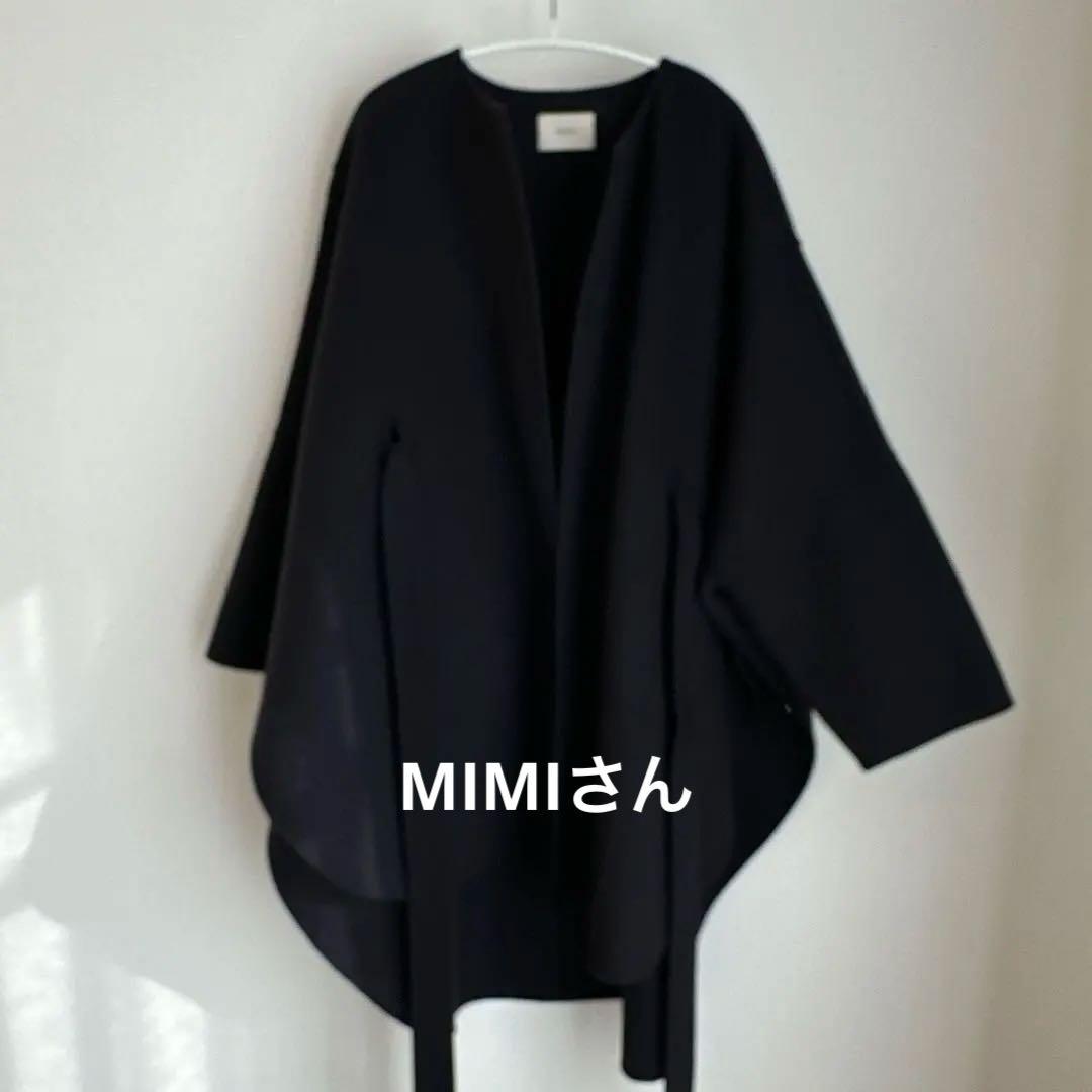 LE PHIL ソフトウールリバーポンチョ　ネイビー