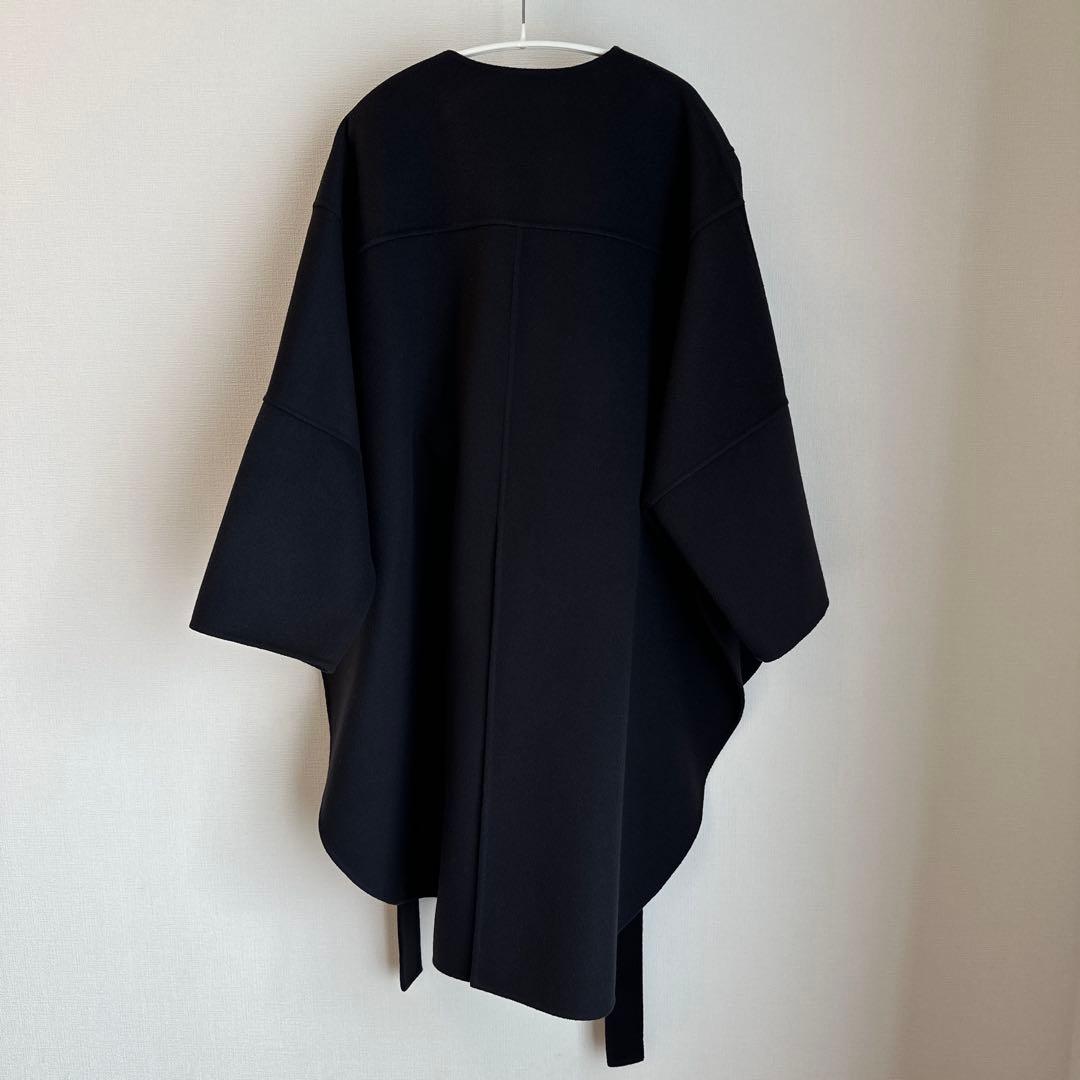 LE PHIL ソフトウールリバーポンチョ　ネイビー