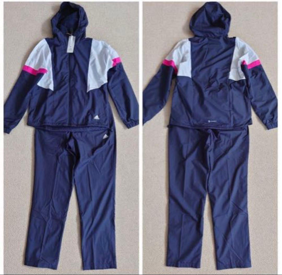 アディダス　裏起毛ウインドブレーカー上下　レディースM 新品未使用