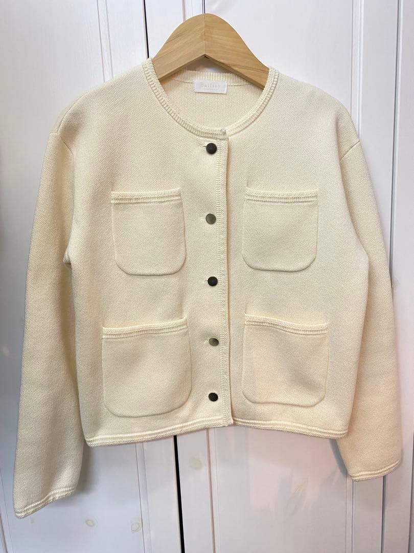 Ballsey コットンポリエステルダブルフェイス 4ポケットカーディガン