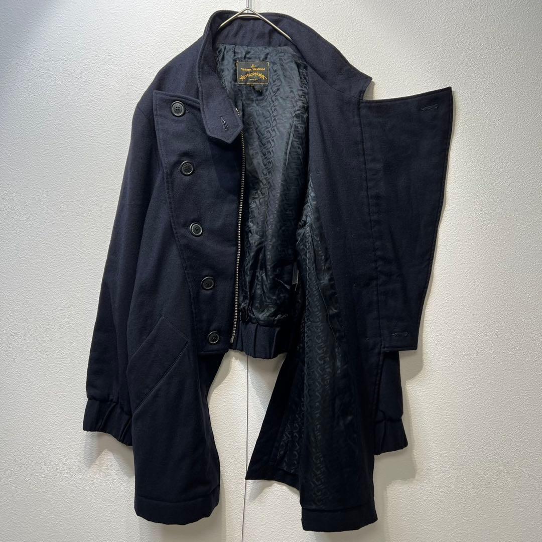 希少 美品 ヴィヴィアンウエストウッド アングロマニア 変形 ウール コート