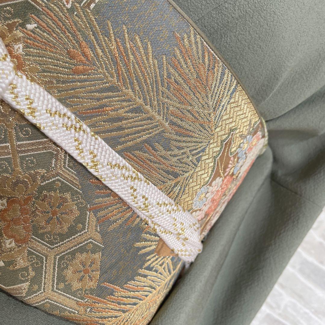 色無地　フルセット　藤紋　シンプル　礼装　カジュアル　着物　P3