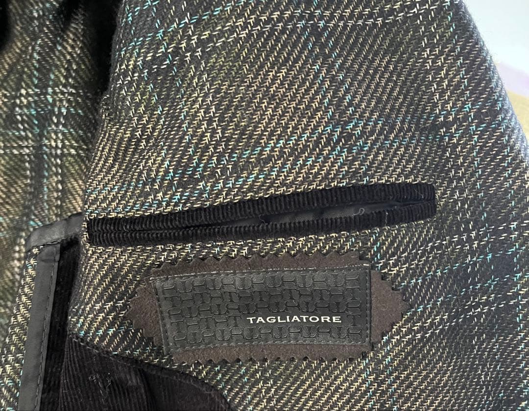 (Kofb)TAGLIATORE テーラードジャケット 44R チェック柄