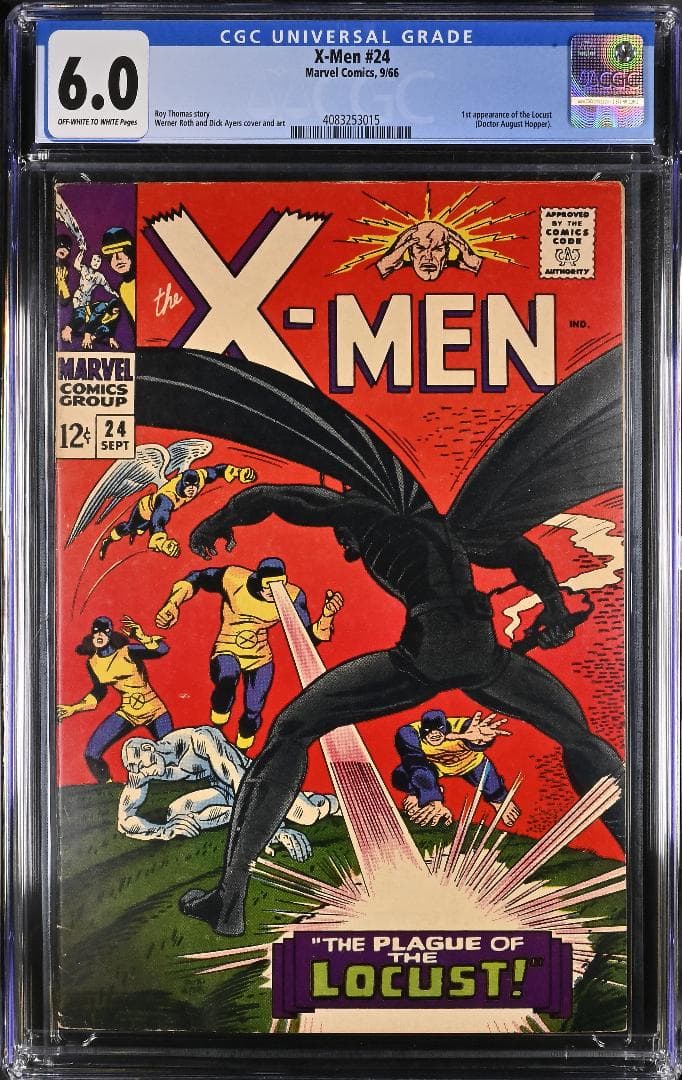 アメコミリーフ　X-Men #24 1966年発行 CGC6.0