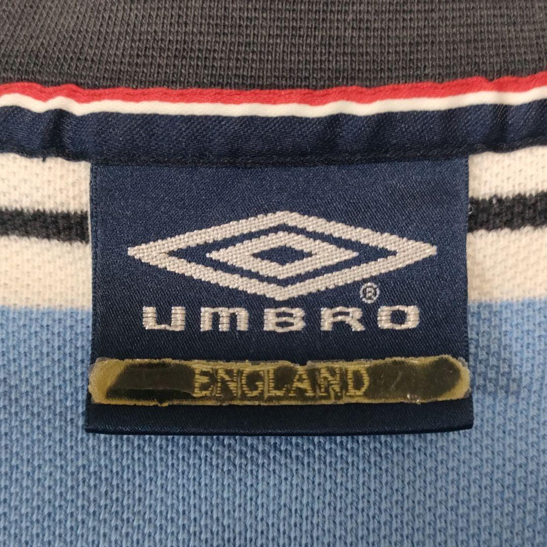激レア 90s UMBRO アンブロ イングランド 代表 ボーダー ロンT L