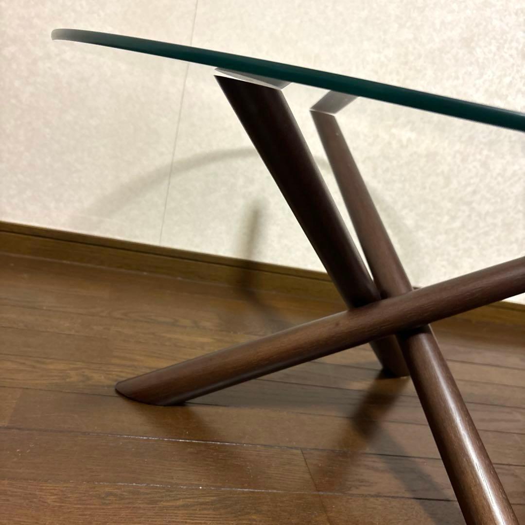 【良品】※直接お渡し NOCE ガラス センターテーブル