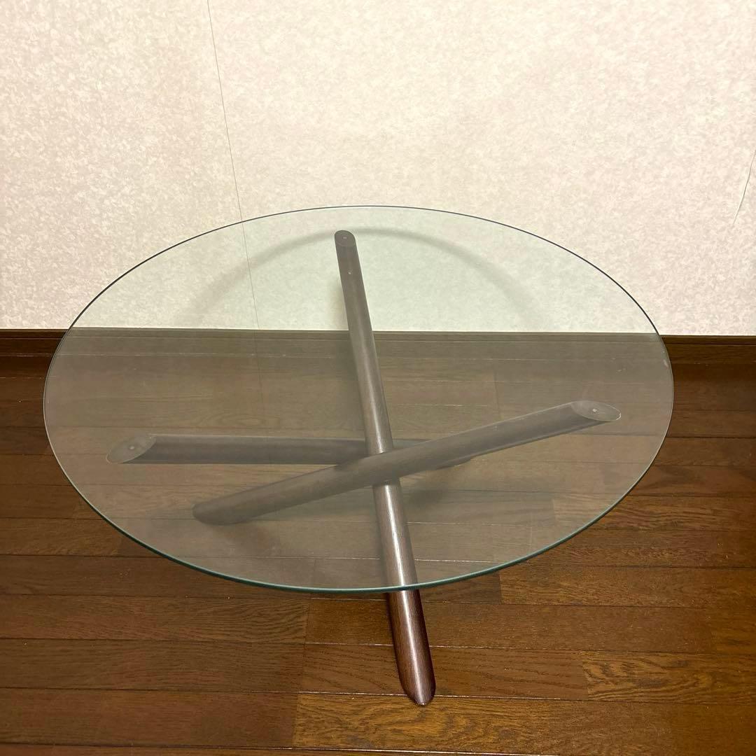 【良品】※直接お渡し NOCE ガラス センターテーブル