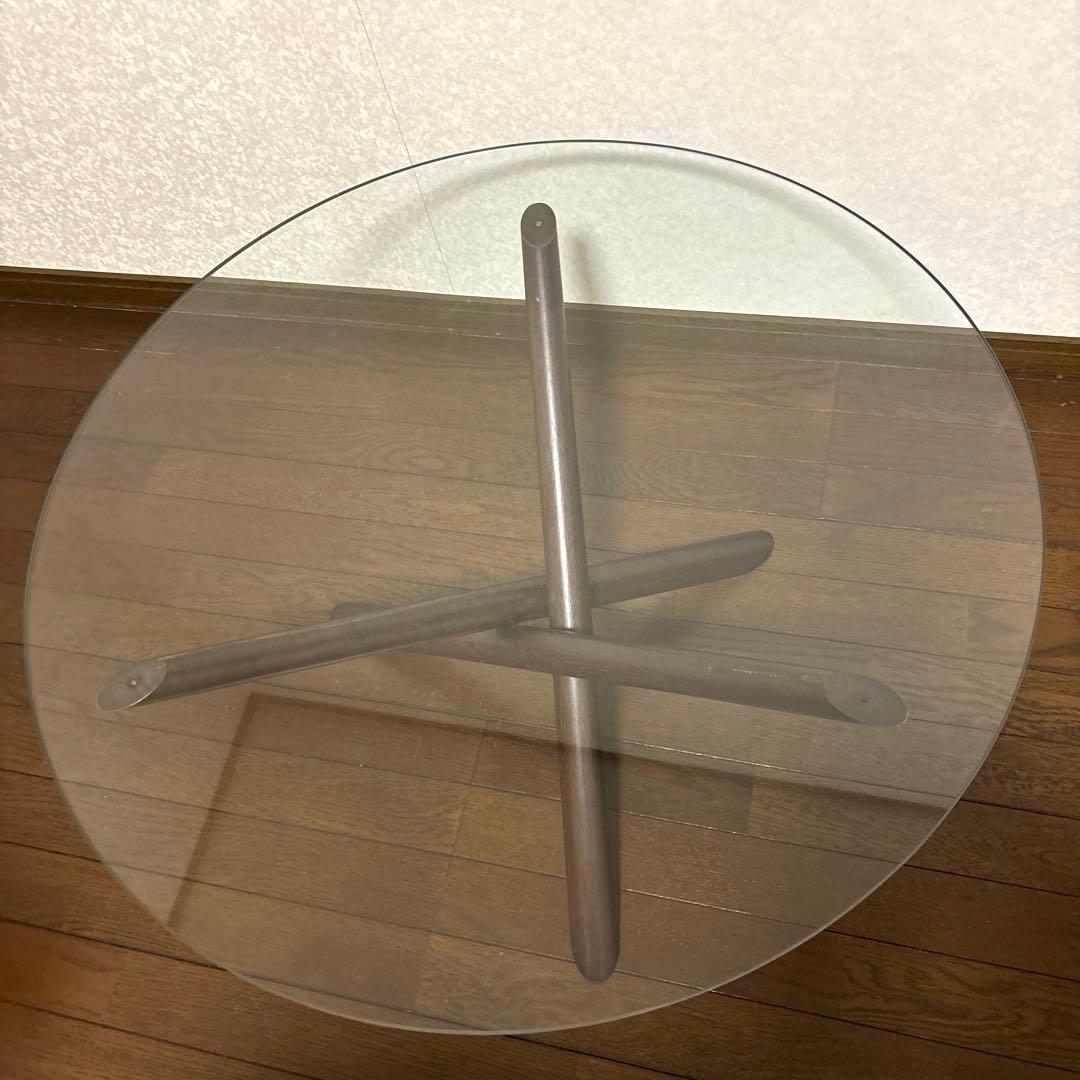 【良品】※直接お渡し NOCE ガラス センターテーブル