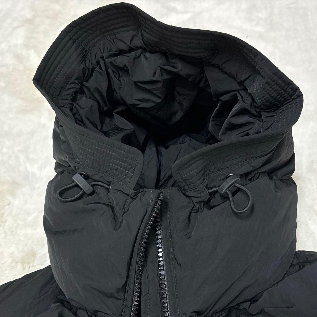 極美品　DIESEL ブラック ダウンベスト フード付き　40 2024年モデル