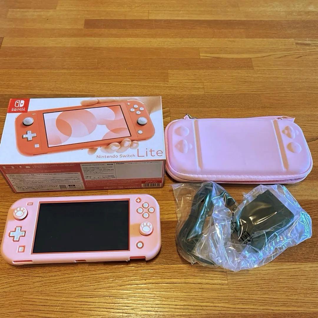 保証あり2025年購入 箱付NintendoSwitchLite コーラルピンク