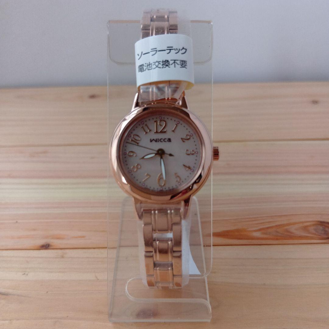 CITIZENwiccaソーラークォーツ腕時計SS/PGP
