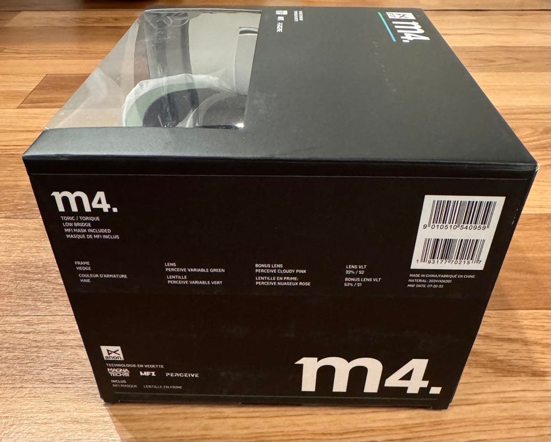 anon M4ゴーグル スペアレンズ付き