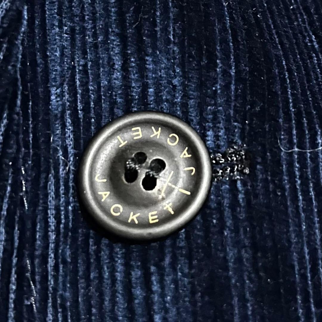 未使用級T-JACKET XLコーデュロイ デザイリング加工イタリア製 シングル