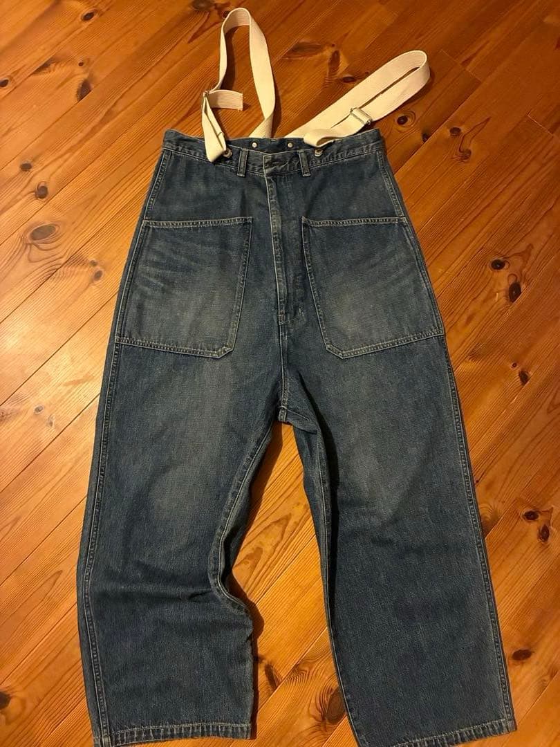 FRAMeWORK ジョンブル10.5オンスデニムオーバーサスペンダーパンツ