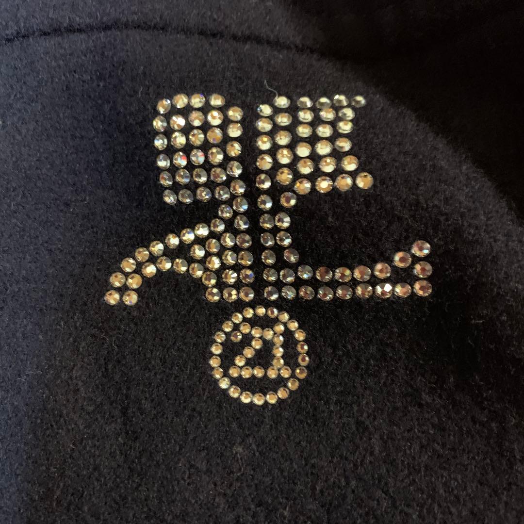 courreges 21 ヴィンテージスタジャンブラックサイズ40 &バッグ付き